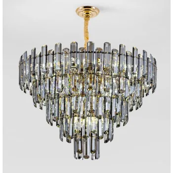 LED prívesok lampy Tvorivé Nordic luxusné moderné crystal obývacia izba lesk villa zmiešané farby stropné osvetlenie dekoratívnych Svietidiel,