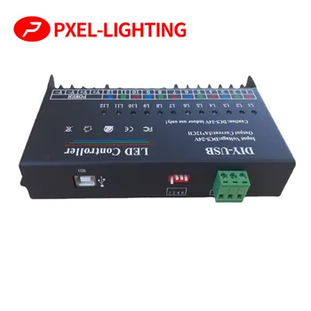 LED Svetlo Programovateľného Radiča USB DIY Stmievač 60A DC 5V 12V 24V Podporuje Monochromatické Bar 12 Cestu alebo RGB Magické Farebné Pásy 4 Spôsob