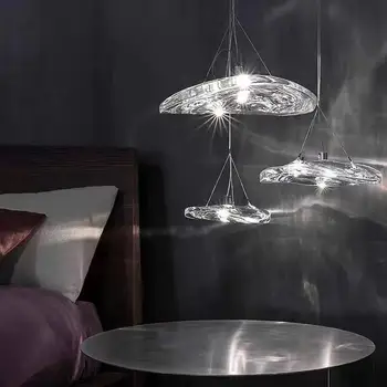 Led Umenie Luster Prívesok na Čítanie Svetlo Moderné osobnosti UFO sklo malé obývacej izby, spálne, jedálne vstup hardvéru