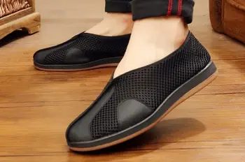 Letné unisex tai chi shaolin monks KUNGFU topánky kung fu wushu sandále Bojových umení topánky taiji taoistických obuv black