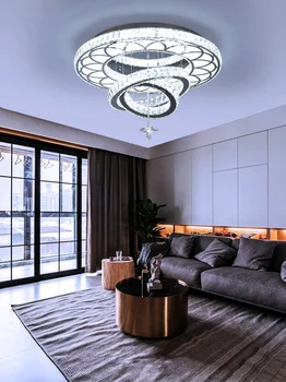 Lustre Chrome listry spálňa Moderné crystal strop jedáleň luxusné stropné svietidlo obývacia izba stropné svietidlo led svietidlá