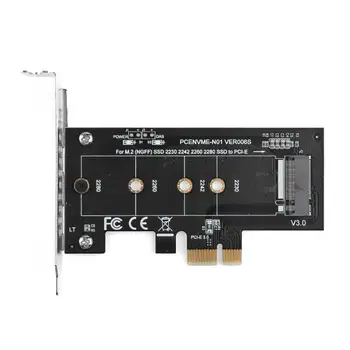 M. 2 NVME Adaptér M. 2 SSD do PCIE 3.0 X1/4X Rozširujúca Karta Converter Stúpačky Karty M Kľúč, Konektor pre M2 NGFF NVMe SSD pevný disk