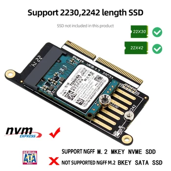 M. 2 NVME M Kľúč SSD Adaptér Kariet pre MACBOOK PRO 2016/2017 A1708 Plug and Play Externý Pevný Disk Converter CF Karty