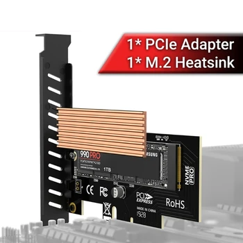 M2 Nvme do PCIE Karty Adaptéra Pci-e na m2 Converter Stúpačky-NVMe SSD Adaptér M2 PCIe4.0 X4 Rozširujúca Karta Podpora 2230-2280