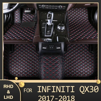 MIDOON Auto podlahové rohože pre Infiniti QX30 2017 2018 Vlastné auto nohy Podložky automobilový koberec kryt