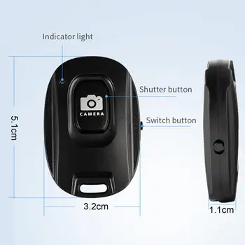 Mini Bluetooth Diaľkové Ovládanie Tlačidlo Bezdrôtový ovládač samospúšť Stick pre Fotoaparát Vyvolať Uvoľnenie Selfie pre Telefón/ios
