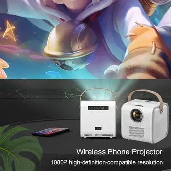 Mini Prenosný Projektor domáceho Kina Kino 1280*720 1080P Video Projektor Smart Android WiFi LED Projektor Beamer