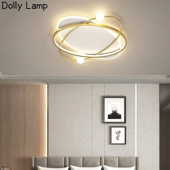 Moderné Stropné Svetlo Teplé Romantický Izba Dekorácie, Lampy Jednoduché Kolo Detí Spálňa Tvorivé Stropné Lampy