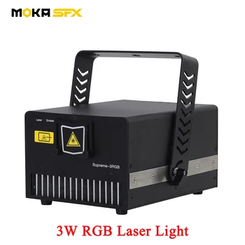 MOKA SFX 3W Svetlo Projektora 25K Lúč Show Scanner Party Laser pre DJ Club KTV Náladu Lampa Disco Osvetlenie Equipmentwith Letu Prípade