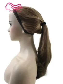 Na mieru vyrobené európske panenské vlasy športové bandfall, headfall židovskej parochne Pony parochne (kóšer vlasy Parochňa ) doprava zadarmo