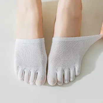 Neviditeľné Jednoduché Oka Pol Palm Ponožky Pružnosť Krátke Ženy Ponožky Starostlivosť O Nohy Päť Prstov Ponožky Pol Vložky Prst Oddeľovač Ponožky