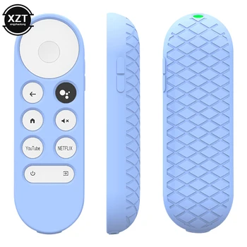 Non-slip Mäkké Silikónové puzdro Pre Chromecast Diaľkové Ovládanie Ochranný Kryt Plášťa pre Google TV 2020 Hlas, Diaľkové Ovládanie