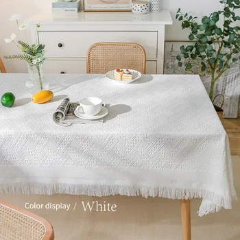 Nordic bavlny, konope čipky obrus nosenie, odolný prachu na skrášľovanie dekorácie anti-scalding izolácie domáce potreby na kempovanie