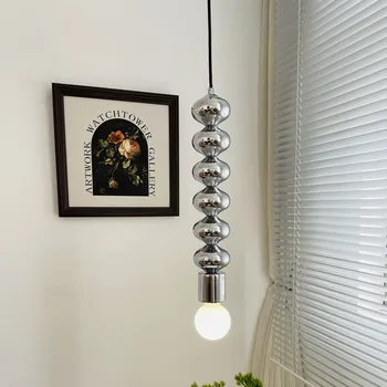 Nordic Dizajn Prívesok Svetlo Jednej Čiernej Moderné LED Stropný Luster pre Jedáleň, Kúpeľňa Spálňa Posteli Visí Lampa