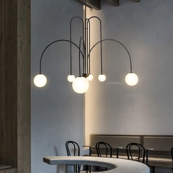 Nordic Obývacia Izba Domov LED Sklenené Lustre Luxusné Spálne Reštaurácia Osvetlenie Moderná Kuchyňa Malý Byt Závesné Lampy L