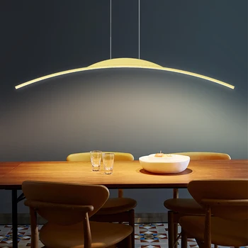 Nordic Taliansky Moderný Minimalistický Studio Dlhú Jedáleň Svetlo Luxusný Jedálenský Stôl Dizajnér Bar Jedáleň Luster