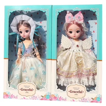 Nové dievča hrať dom dievča princezná bábika darček box set hračka darček