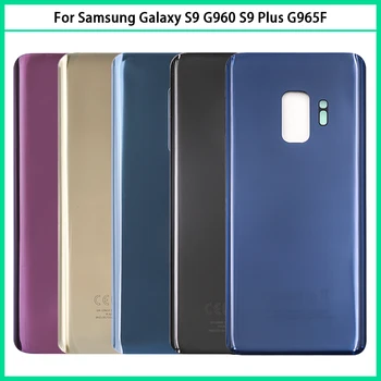 Nové Pre SAM Galaxy S9 / S9 Plus G960 G965 G965F Batérie Zadný Kryt Zadné Dvere 3D Sklenený Panel Bývanie Prípade Lepidlo Nahradiť