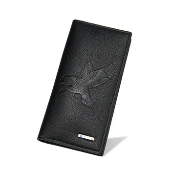 Nové pánske Peňaženky Dlho Štýlové pánske Magnetických Spojok Mince Tašky Multi-Card Peňaženky Eagle Vzor Peňaženky Podnikanie Mužov Peňaženky