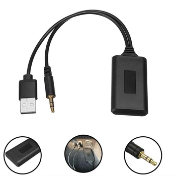 Nové Univerzálne Auto Bezdrôtové Bluetooth Prijímač, Modul, USB, 3,5 mm Jack, Aux Stereo Audio Prehrávač Hudby, Rádio, Káblová Pomocné Adaptér