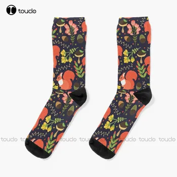 Nové Veveričky Ponožky Čierne Ponožky Pre Mužov Osobné Vlastné Unisex Dospelých Ponožky Popularitu Dovolenku Darčeky Teen Ponožky
