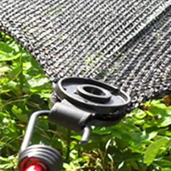 Nové čierneho plastu odolné hmyzu-dôkaz čistý slnečník pracka, pevné tlačidlo klip camping stan príslušenstvo W4-208