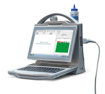 Nový Model Lekárske Dignostoc Nástroje Notebook, Prenosné Automatické Ultrazvuk Kosti Densitometer S 1.20 Sonda Pre Dieťa Staré