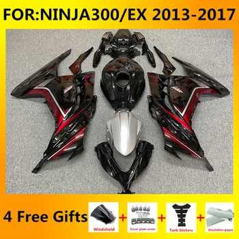Nový Motocykel, ABS Kapotáže súpravy, vhodné pre ninja EX 300 EX300 ZX300R ninja300 2013 2014 2015 2016 2017 horské kit sada červená čierna
