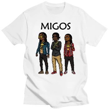 Nový Príchod Človeka Migos Populárne Hip Hop Mäkké T-Shirt