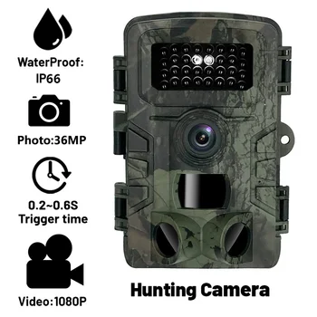 Nočné Videnie Poľovnícky Chodník Fotoaparát 4K 36MP 1080P Mini Infračervené Vonkajšie Čas LaspeCam IP66 Nepremokavé Voľne žijúcich živočíchov intervalové Vyhľadávanie