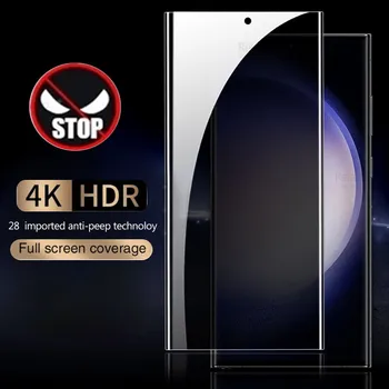 Ochrana Osobných Údajov Tvrdeného Skla Pre Samsung Galaxy S23 Ultra Ochranné Sklo Sumsung S23Ultra S 23 Plus Screen Protector Anti-Spy Film