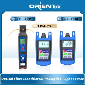 Orientek Aktívnych vlákien identifikátor TFI-40V Optical Fiber Power Meter -70~+6dBm/-50~+26dBm TPM-25M Fibra Optický Svetelný Zdroj TLS-25M