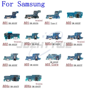 Originál Nabíjačku USB Nabíjací Port Konektor Doku Rada Flex Kábel Pre Samsung Galaxy A01 A015 A02 A022 A025 A03 A035 A04s A047
