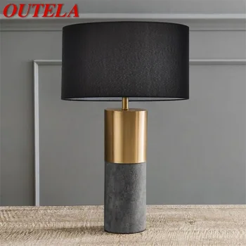 OUTELA Moderné Lampy Stolové LED Black E27 Stôl Svetlá Domov Dekoratívne Pre Foyer, Obývacia Izba, Spálňa Kancelária