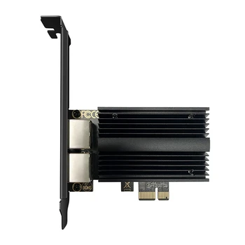 PCI-E Gigabit Network Karty, 2,5 G Dual-Port Káblové Sieťová Karta Ethernet Sieťová Karta Gaming Network Karty Drive-Zadarmo