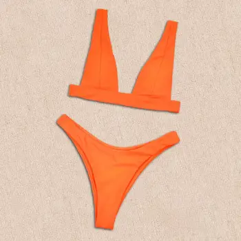 Plavky 2ks/Set Atraktívne Farbou Žena Rýchle Suché Backless Bikini pre Spa