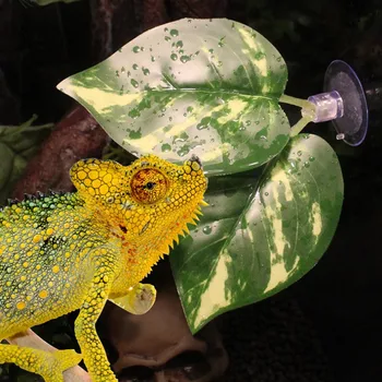 Plaz Príslušenstvo Umelé Leaf Dekorácie Akvárium Rastlín Dekor Piť Vodu Simulované Oblasti Životného Prostredia Lizard Korytnačka