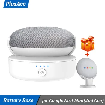 PlusAcc Batérie Základ Pre Google Hniezdo Mini 2nd Gen Prenosné elektrické Banka Pre Google Smart Reproduktor Dokovacou Stanicou Nabíjateľná 9H