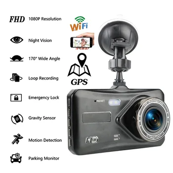 Pomlčka Cam Auta DVR Full HD 1080P Zozadu Vozidla, Kamera, videorekordér Black Box Auto DVR Dashcam Auto Príslušenstvo Multi-jazyk
