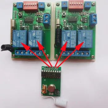 Pre Arduino Demo Kód MCU RF Bezdrôtový Vysielač Kontroly 5V Odkladu Relé Prijímač
