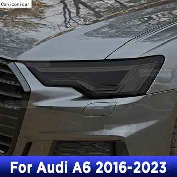 Pre Audi A6, A7 4G 2016-2023 TPU Auto Exteriéru Svetlomety, Anti-Scratch Ochranný Film Kryt Svetlomety Opravy Príslušenstvo Nálepky