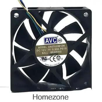 Pre AVC, 7020 7 cm 12V 0.30 4-wire PWM regulácie otáčok CPU chladiaci ventilátor DA07020B12M