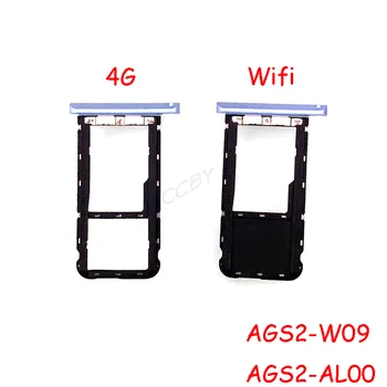Pre Huawei MediaPad T5 AGS2-AL00 AGS2-L09 AGS2-W09 10.1 Palcový zásuvka na Kartu Sim Slot Držiak na Náhradné Diely