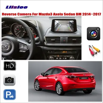 Pre Mazda 3 Mazda3 Axela Sedan BM 2014-2017 Auto Reverse Zadná Kamera, 6V CAM Connect Pôvodné Obrazovke