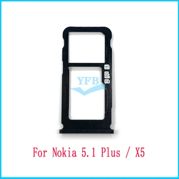Pre Nokia 5.1 Plus X5 Sim Karty Adaptéry Držiteľ Zásobník Slot Na Náhradné Diely