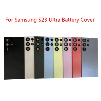 Pre Samsung Galaxy S23 Ultra Späť Kryt Batérie Zadné Dvere Bývanie Zadné Sklo puzdro Pre Samsung S23 Ultra Kryt Batérie S918B