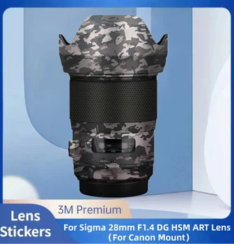 Pre Sigma 28 mm F1.4 DG HSM UMENIA (Pre Canon EF Mount) Anti-Scratch Objektív Fotoaparátu Nálepky Ochranný Film Chránič Tela, Kože Kryt