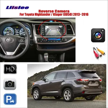 Pre Toyota Highlander Kluger 2013-2016 Auto Reverse parkovacia Kamera Pripojiť Pôvodné Obrazovke RCA Adaptér HD CCD KAMERU