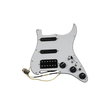 Prewired naložené Pickguard Gitarové Snímače Humbucker Snímače Alnico 5 HSS Elektroinštalácie Postroj Push-Pull, Jeden Rez Nastavte Na /Strat
