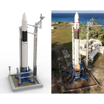 Priestor X Falcon 1 A Odpaľovacej Rampe Saturn V rozsahu Rocket stavebným Model Auta MOC kozmickej lode Spustiť Vozidla Tehla Hračka Dieťa Darček